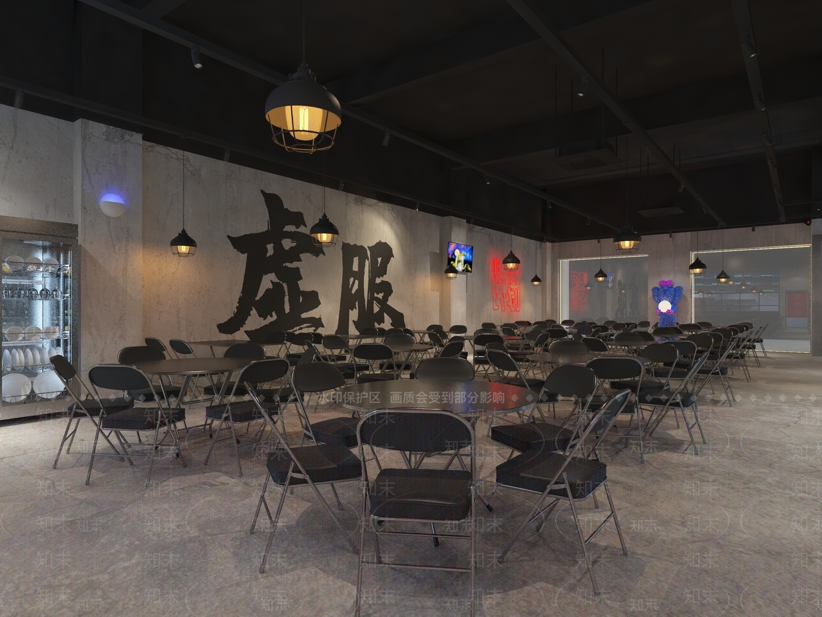 工业风叙利亚风烧烤店3D模型下载【ID:1114376994】