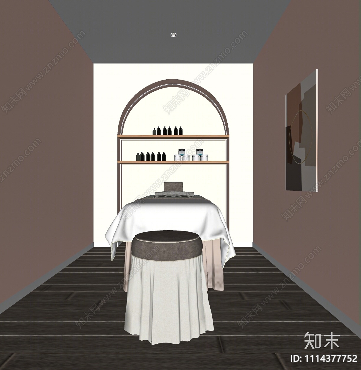 侘寂SPA会所SU模型下载【ID:1114377752】