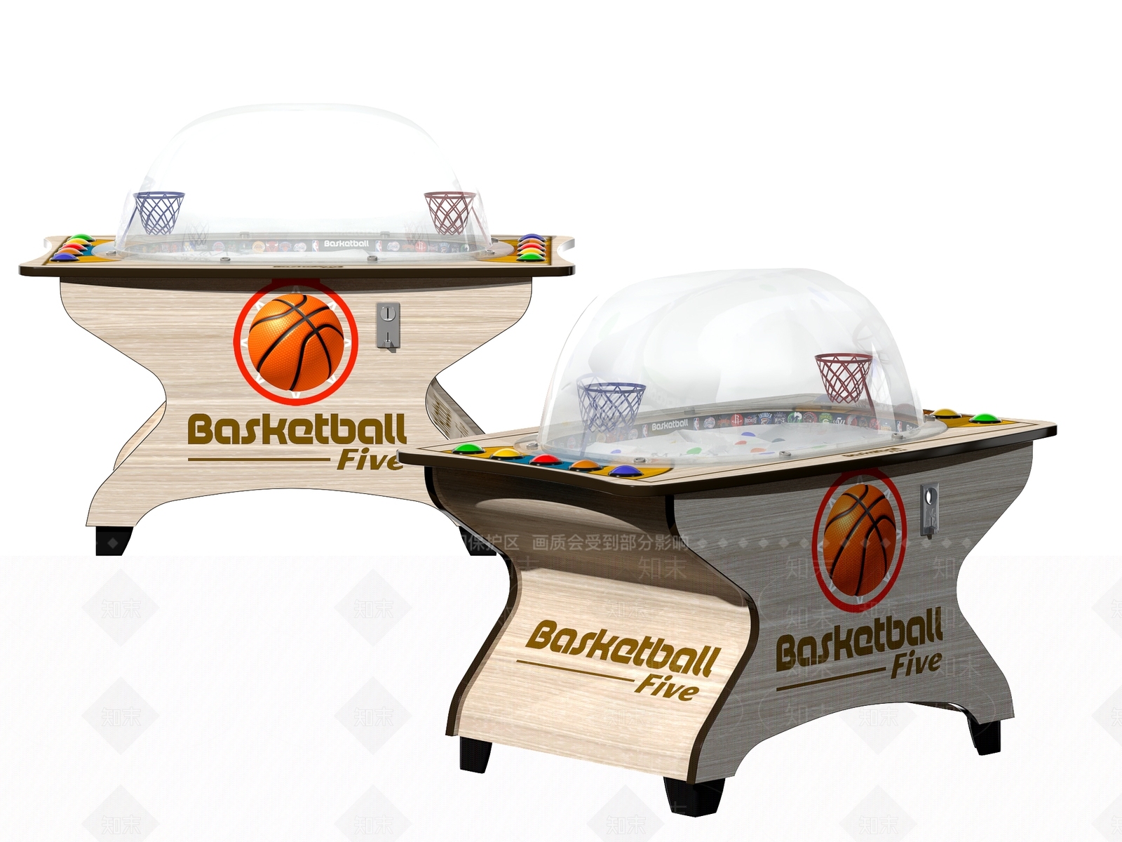 现代儿童篮球游戏机3D模型下载【ID:1114385338】