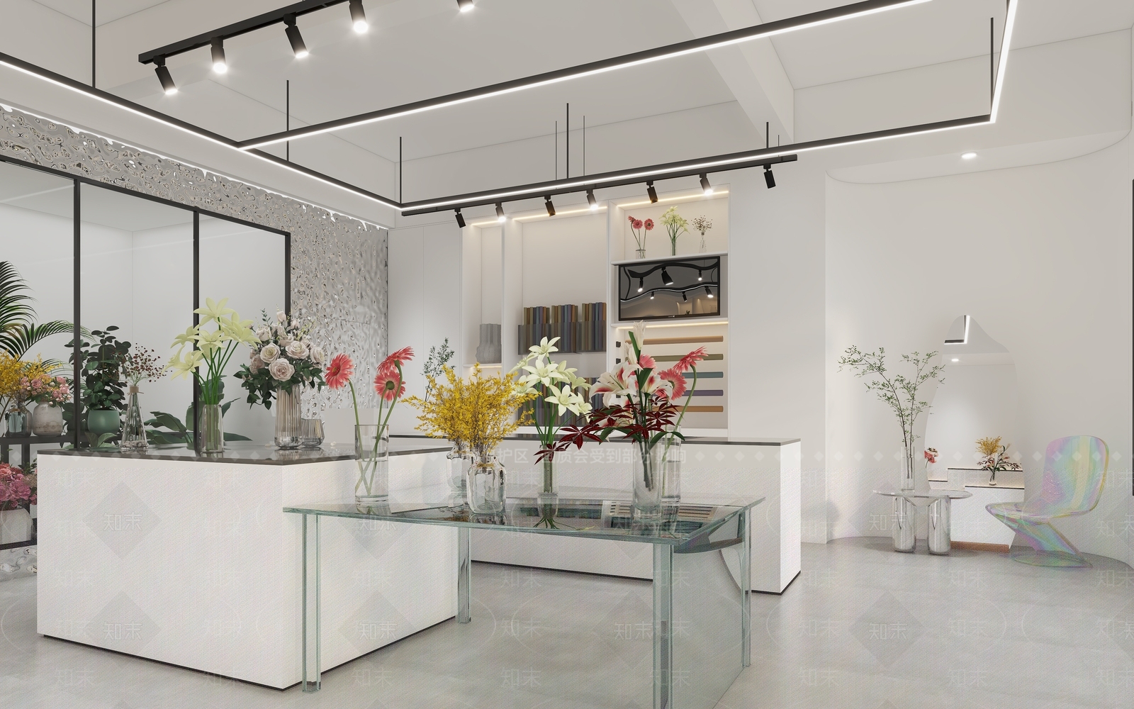 现代花店3D模型下载【ID:1114400937】