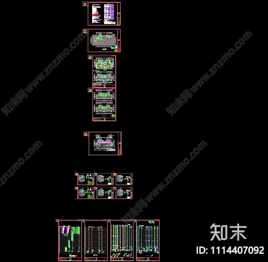 江苏某小区二十一层住宅给排水设计图cad施工图下载【ID:1114407092】