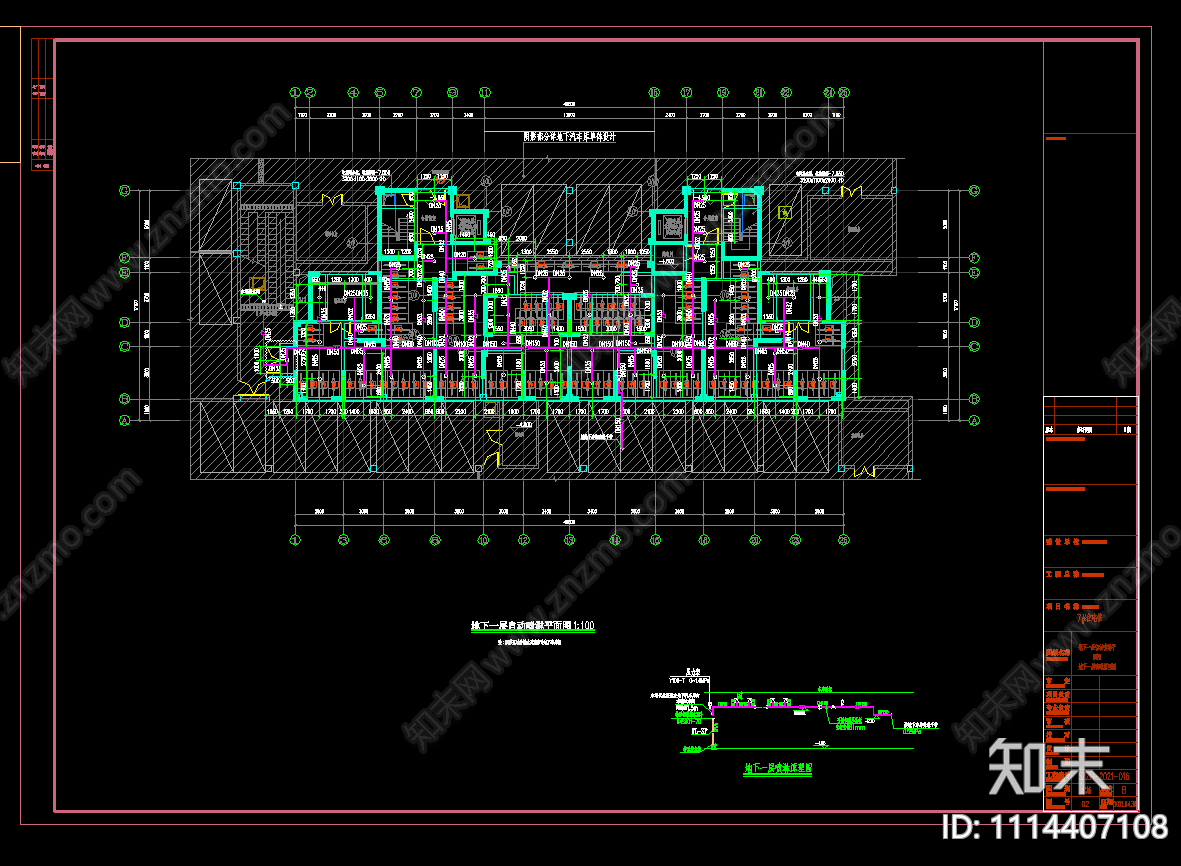 江苏某小区二十四层住宅给排水施工图cad施工图下载【ID:1114407108】