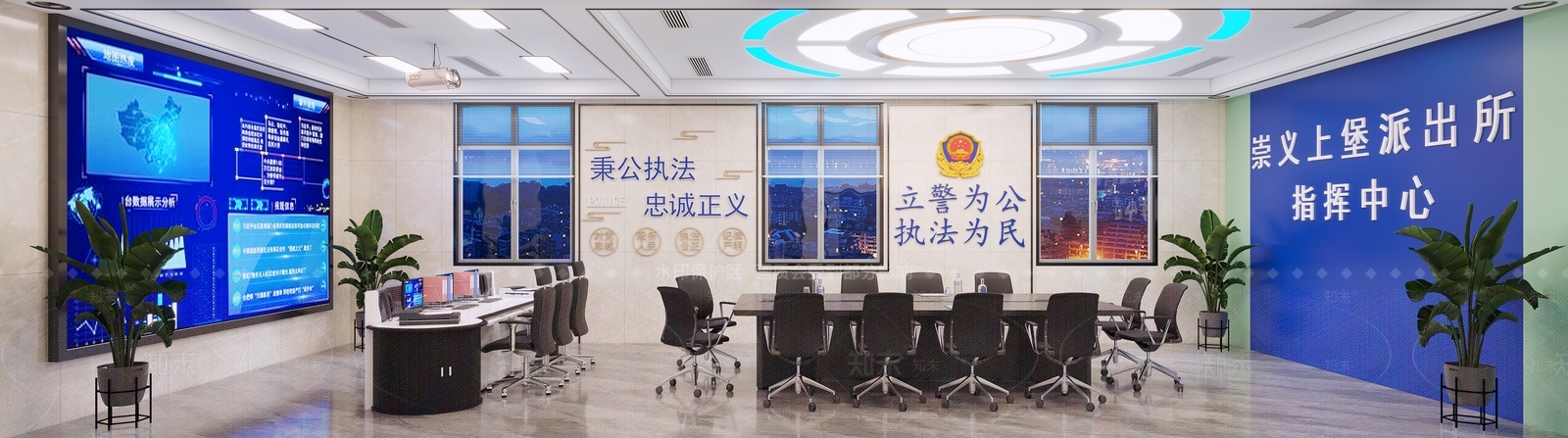 现代指挥中心3D模型下载【ID:1114413204】