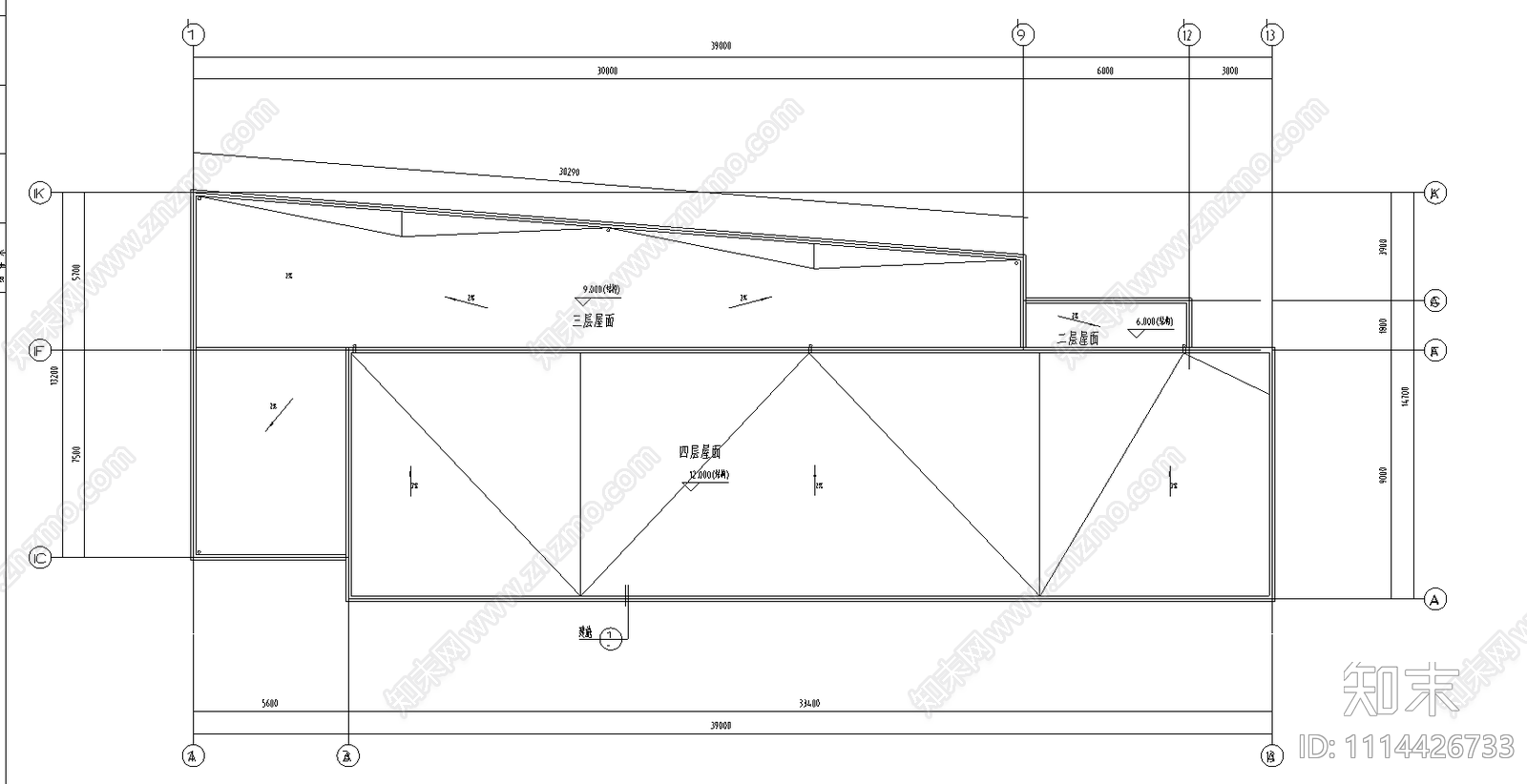 某4层框架结构幼儿园建筑结构图施工图下载【ID:1114426733】