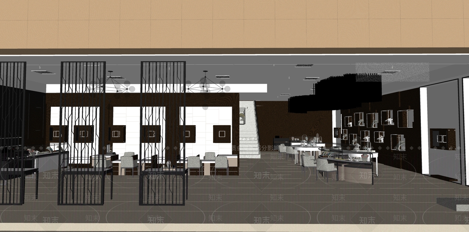 现代珠宝首饰店SU模型下载【ID:1114432871】