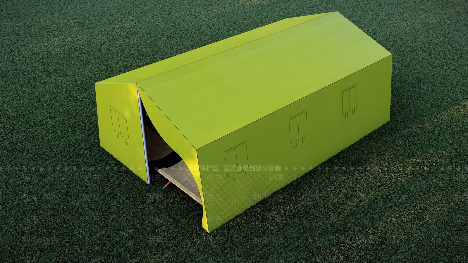 现代露营帐篷SU模型下载【ID:1114437520】