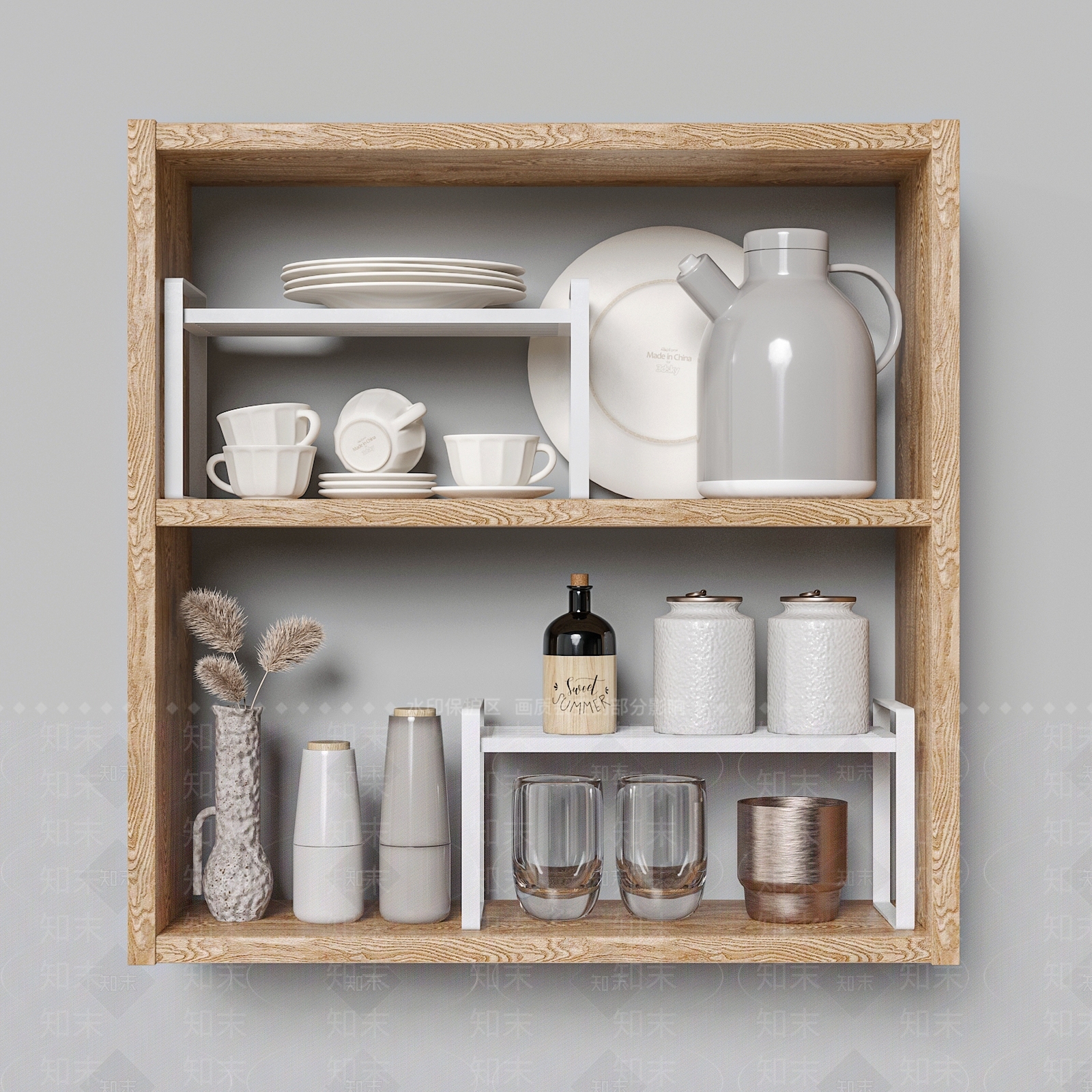 现代餐具3D模型下载【ID:1114448789】