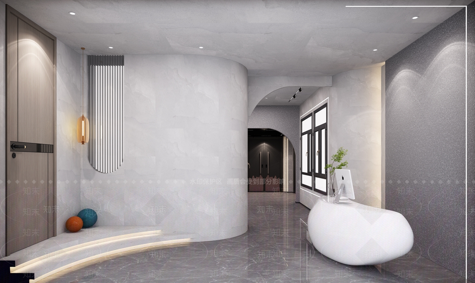 现代门窗专卖店3D模型下载【ID:1114452034】