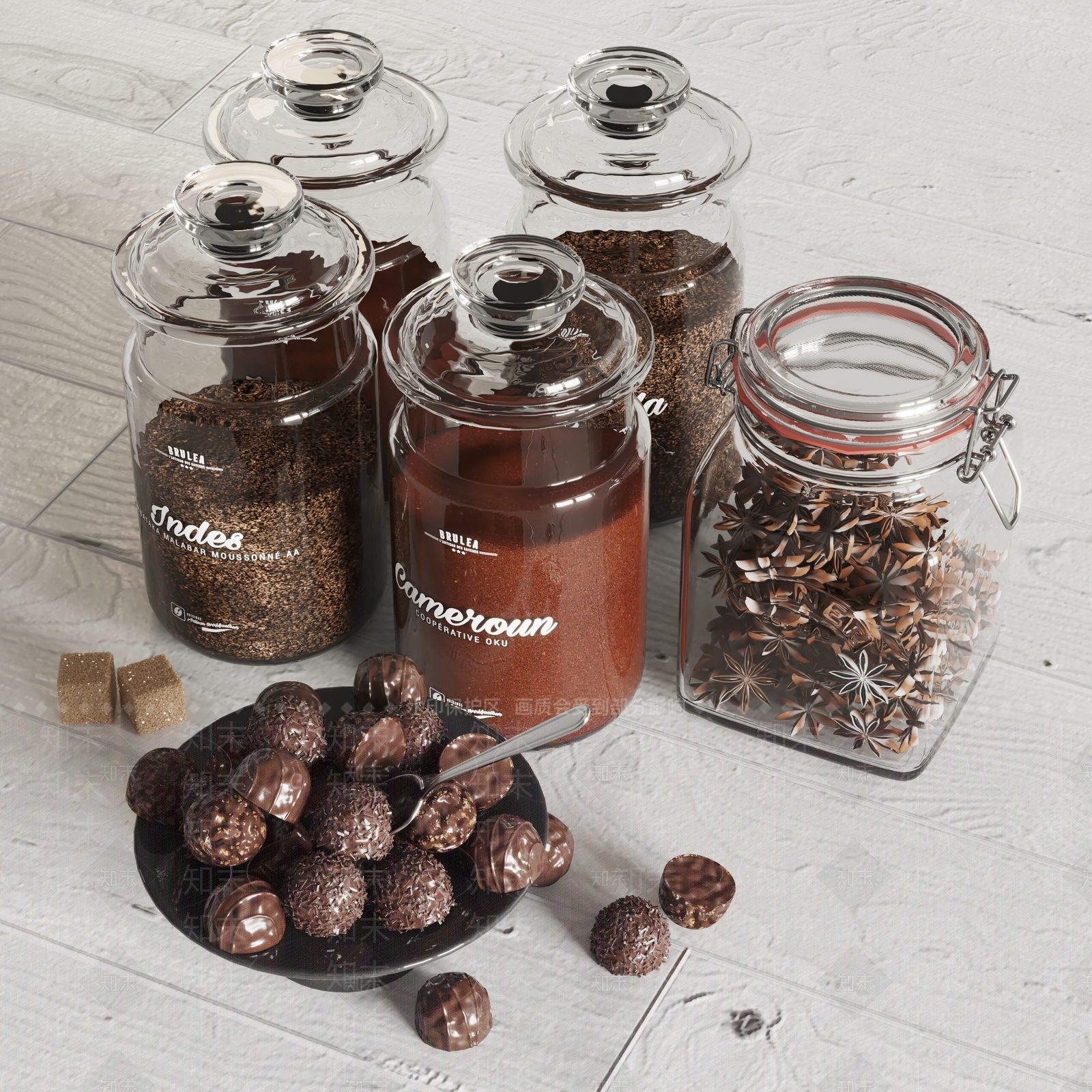 现代巧克力3D模型下载【ID:1114456656】