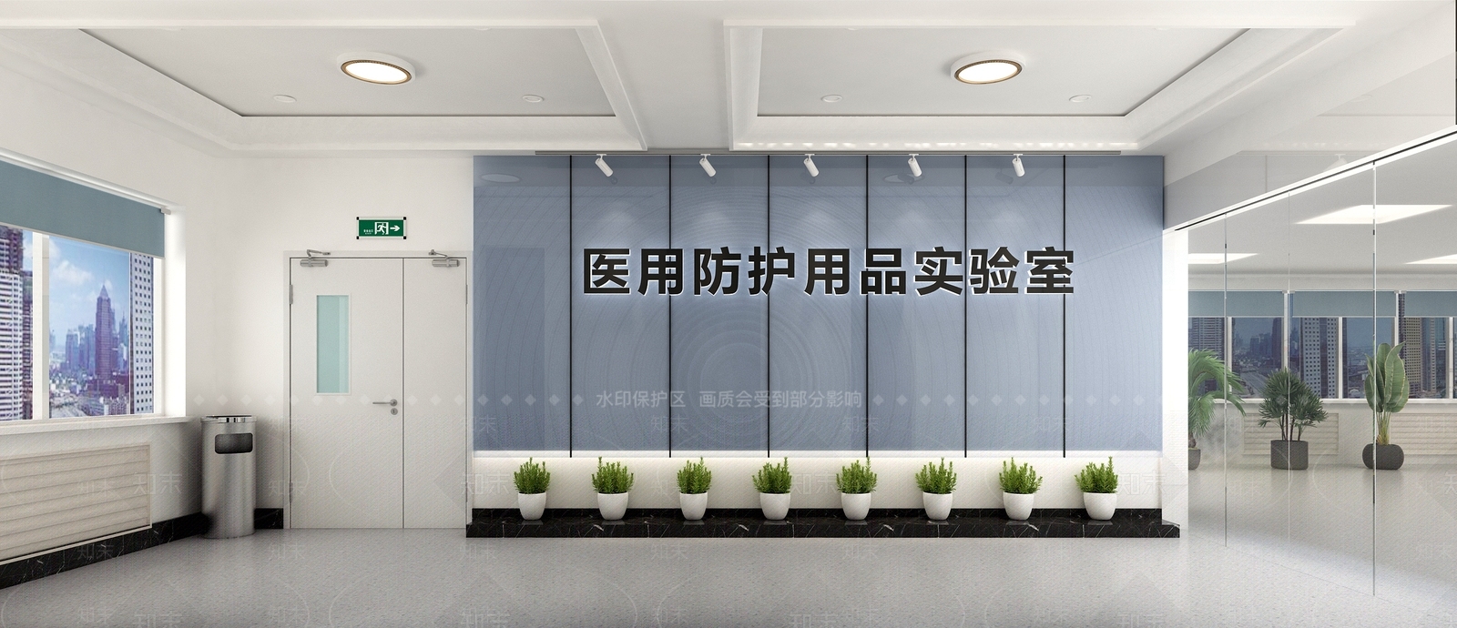 现代实验室大厅3D模型下载【ID:1114469667】