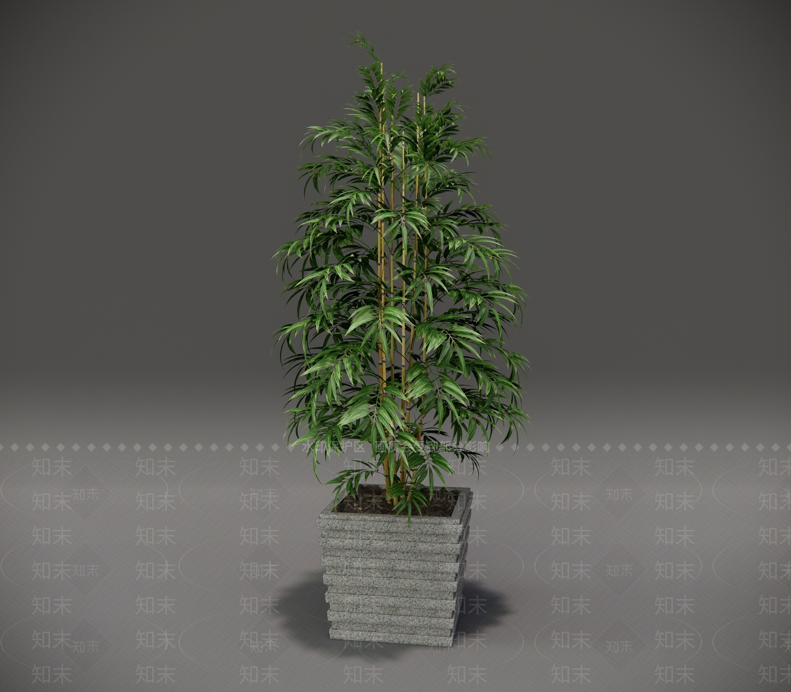 现代竹子SU模型下载【ID:1114475657】