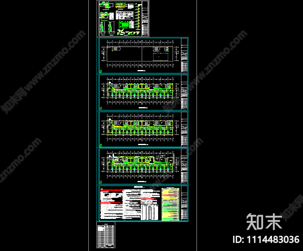 人民医院养老中心D座八层疗养楼暖通施工图施工图下载【ID:1114483036】