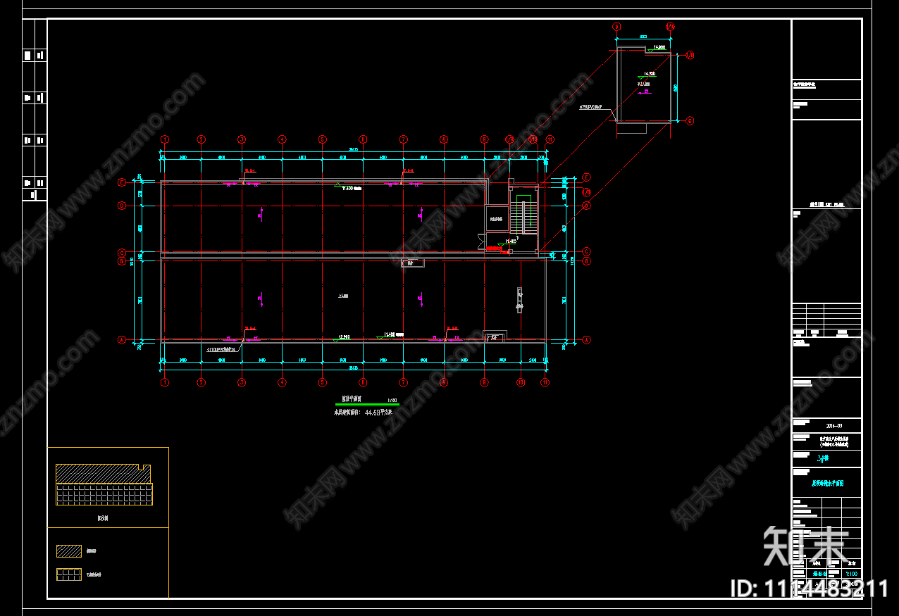 二层厂房给排水施工图cad施工图下载【ID:1114483211】