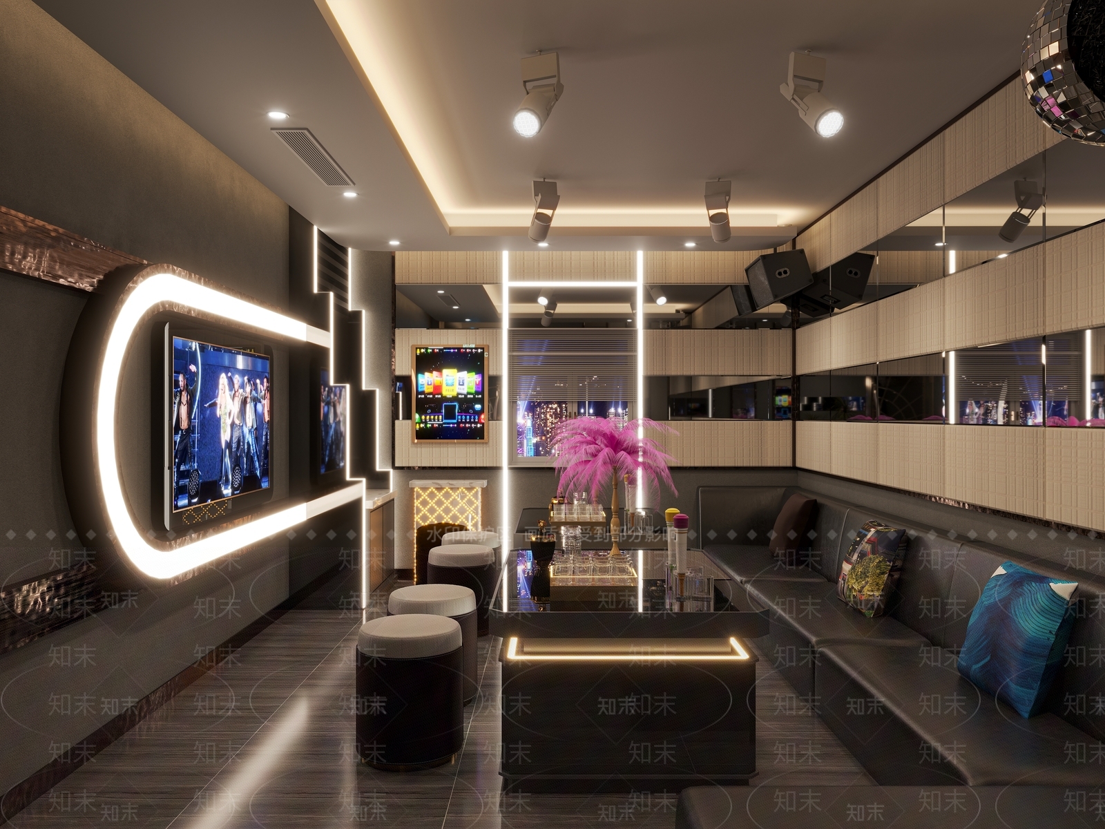 现代老版KTV3D模型下载【ID:1114488007】