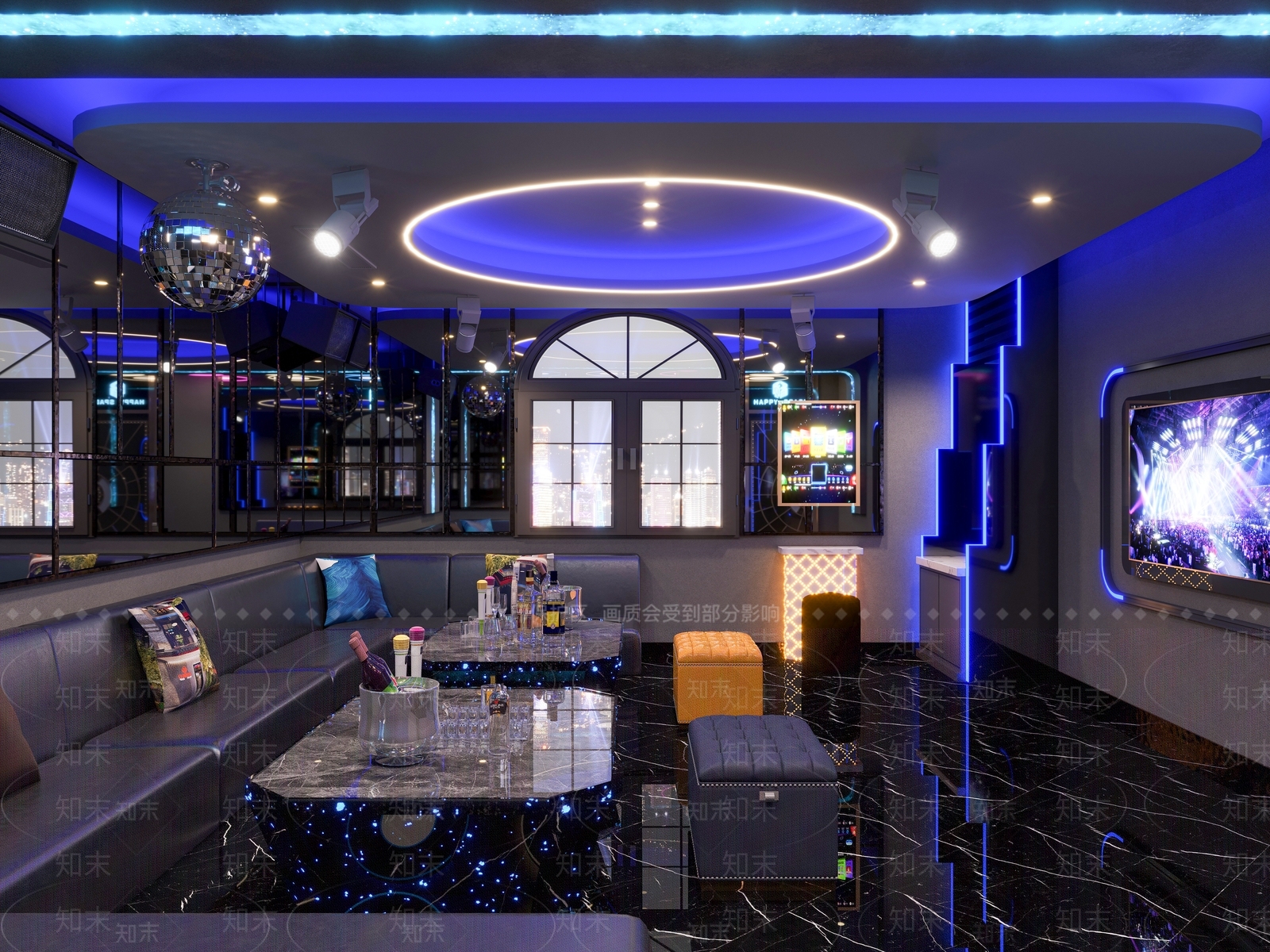 现代老版KTV3D模型下载【ID:1114488148】