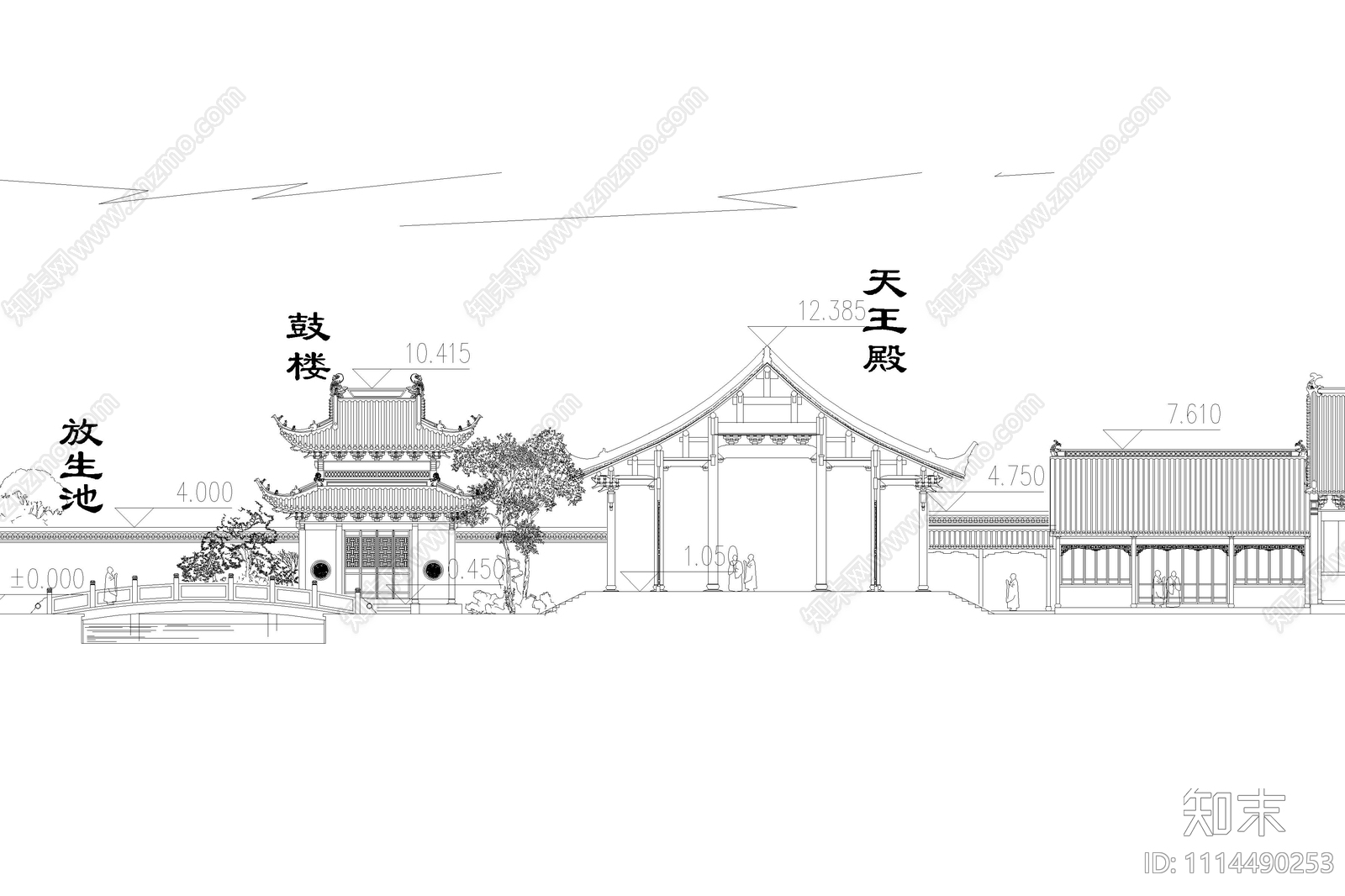 古建安昌寺设计方案图施工图下载【ID:1114490253】