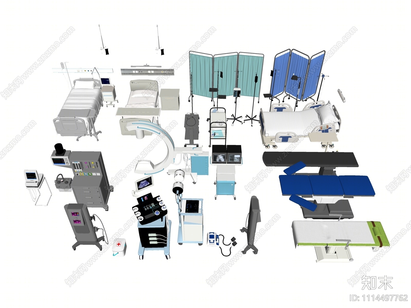 现代医疗器材SU模型下载【ID:1114497762】