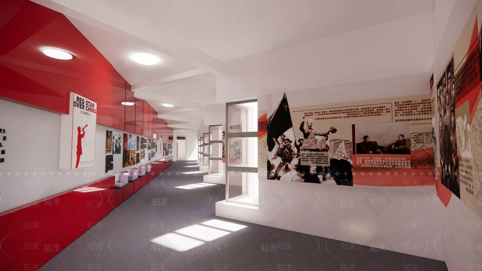 现代党建展厅SU模型下载【ID:1114512309】