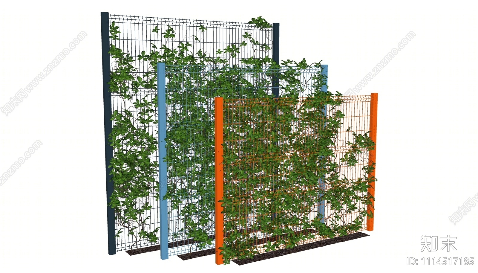 现代绿植墙SU模型下载【ID:1114517185】