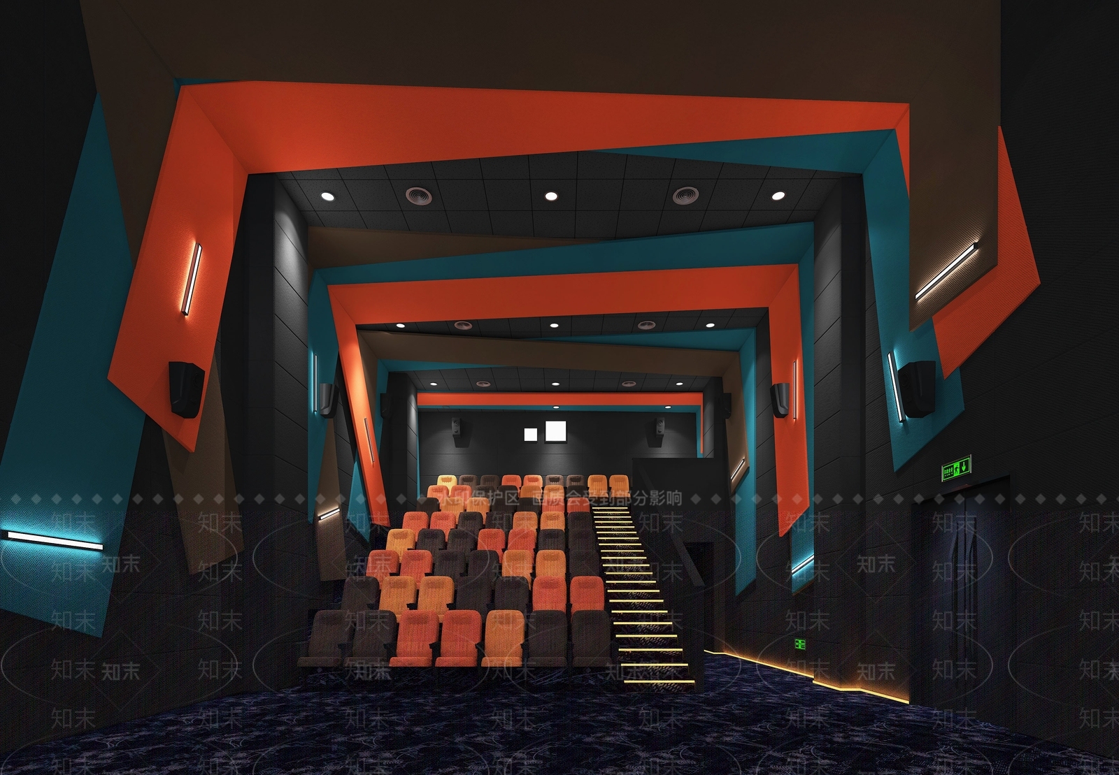 现代电影院影厅3D模型下载【ID:1114554060】