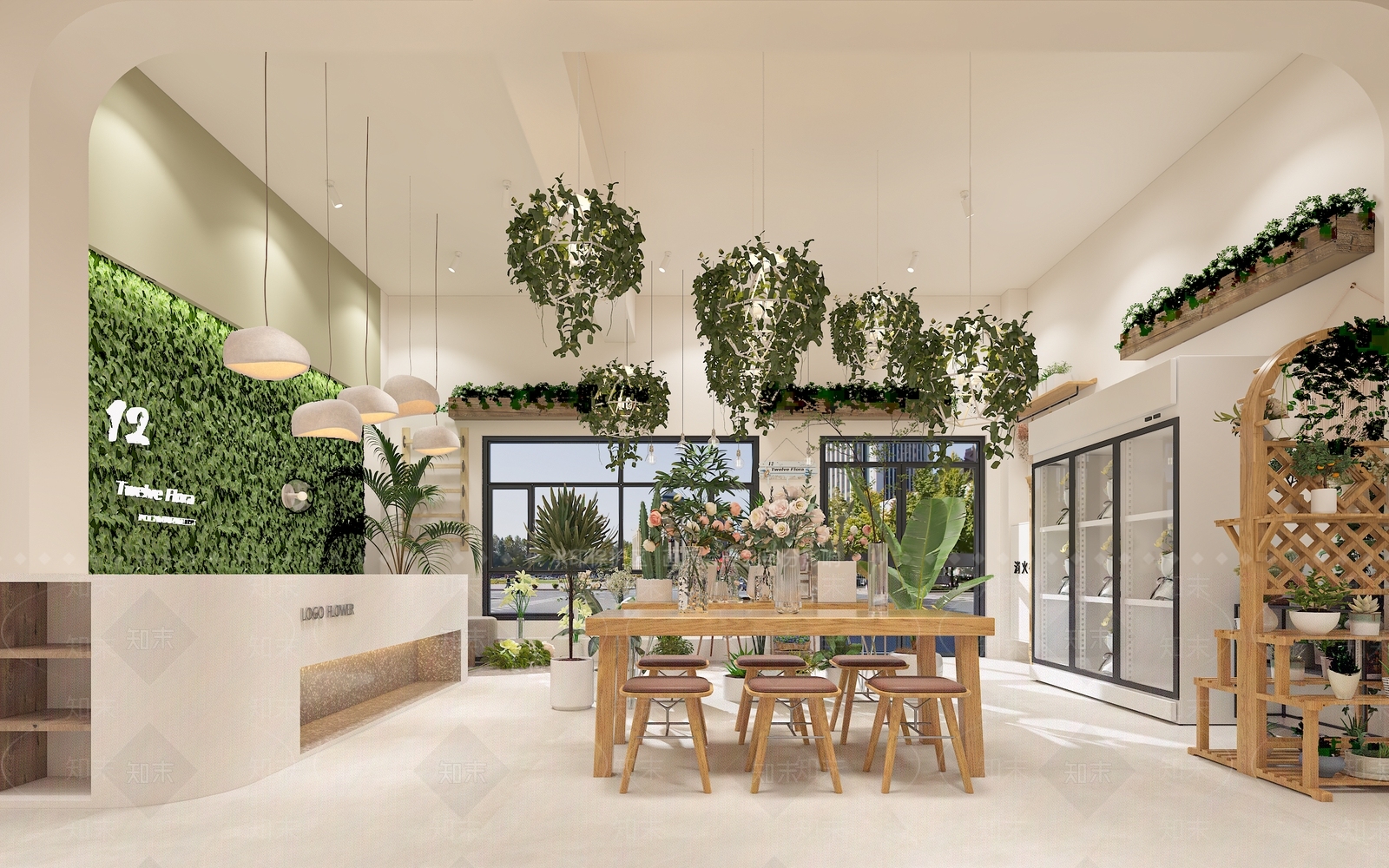 侘寂花店3D模型下载【ID:1114557190】