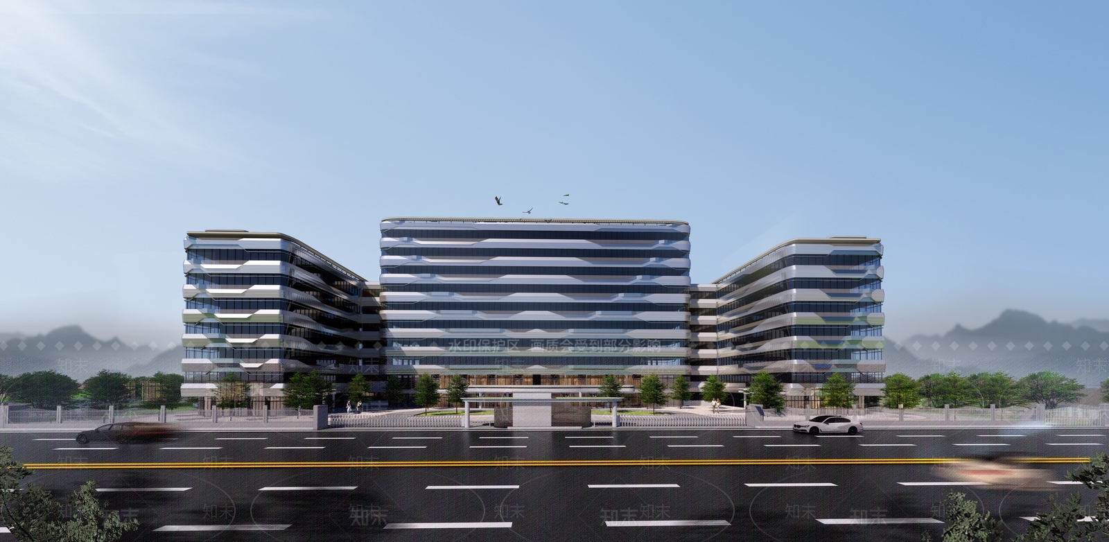 现代医疗建筑SU模型下载【ID:1114558297】