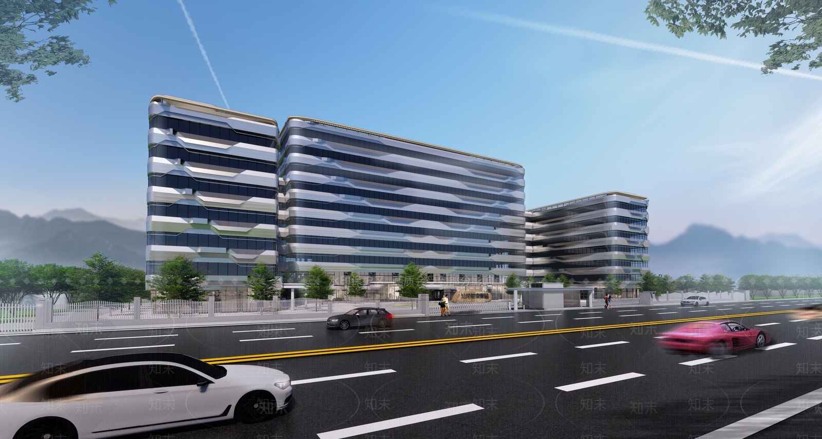 现代医疗建筑SU模型下载【ID:1114558297】