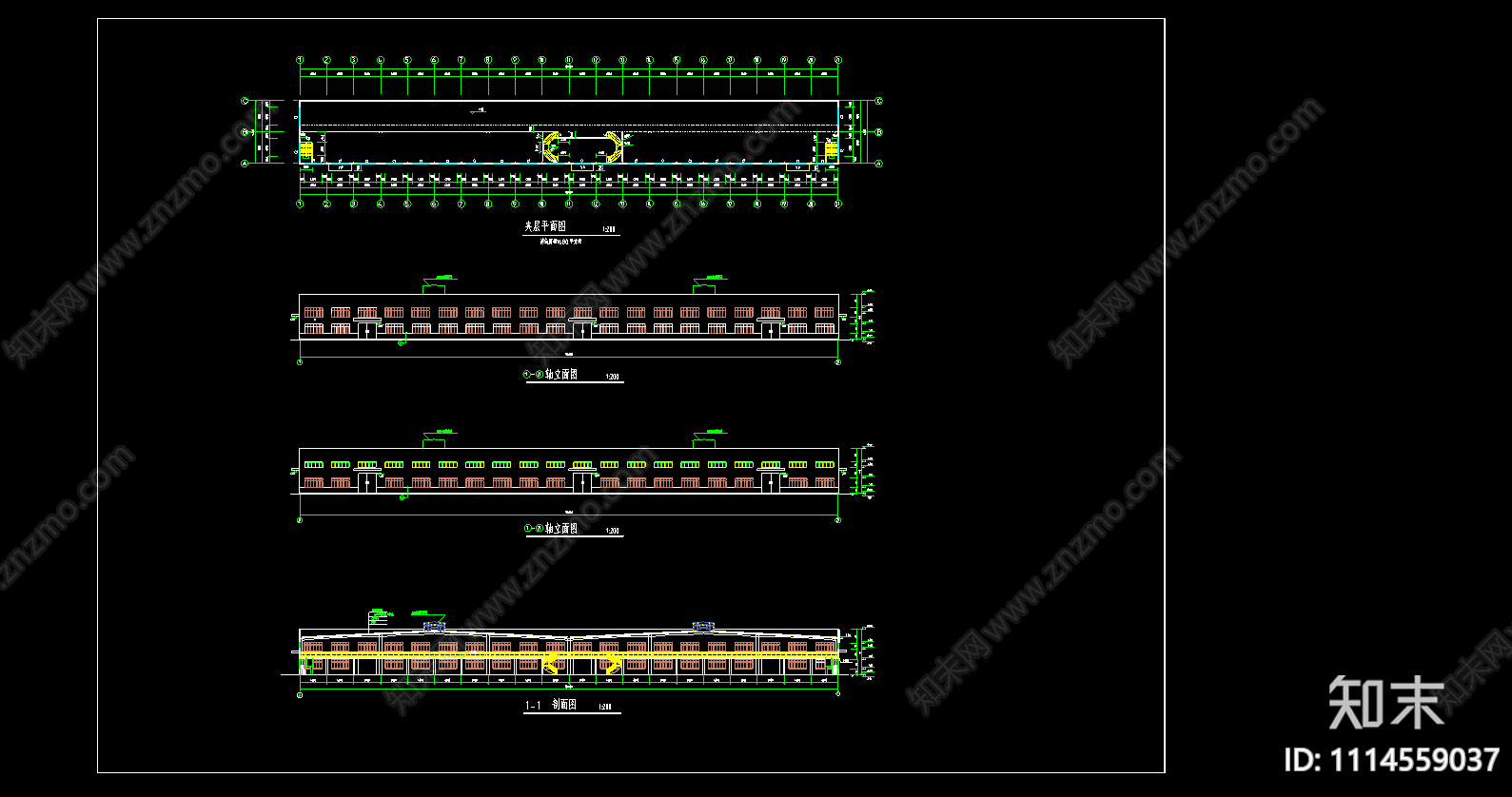 某公司电机公司钢结构工程CAD图施工图下载【ID:1114559037】