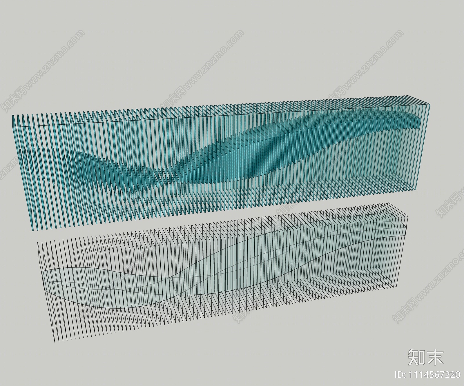 现代玻璃装置艺术SU模型下载【ID:1114567220】