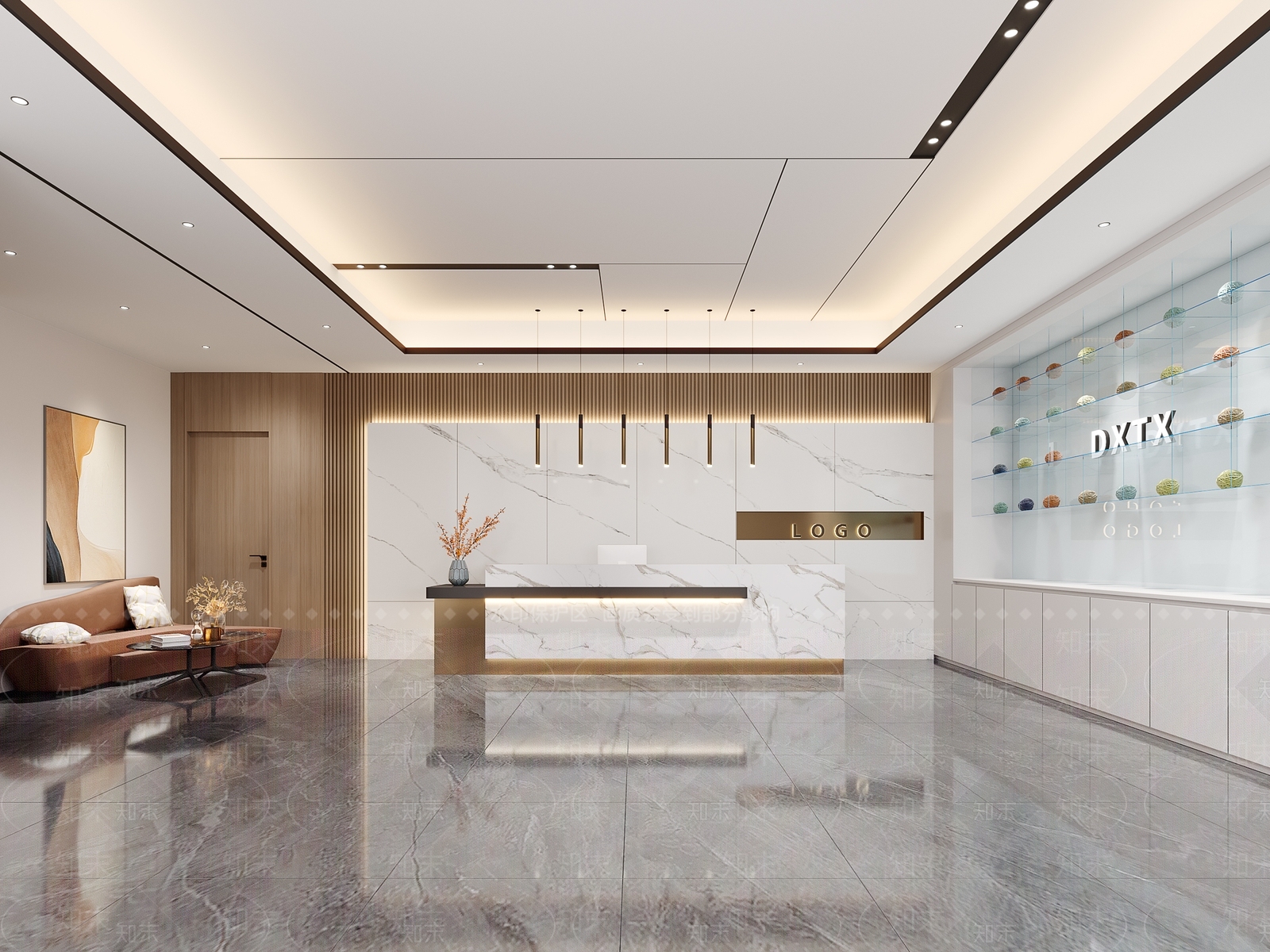 现代前台3D模型下载【ID:1114574936】