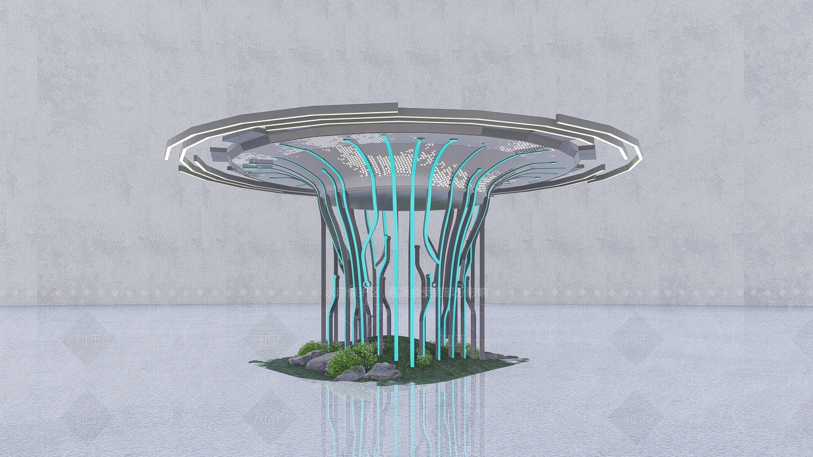 现代艺术装置SU模型下载【ID:1114579730】