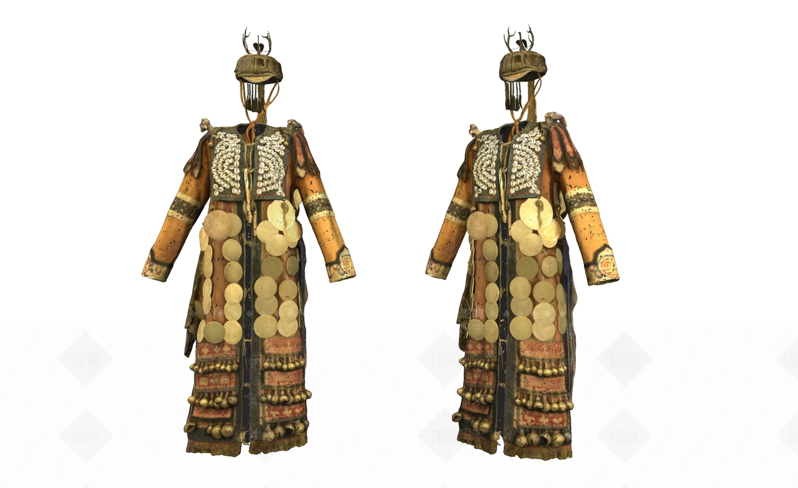 古典衣服SU模型下载【ID:1114587946】
