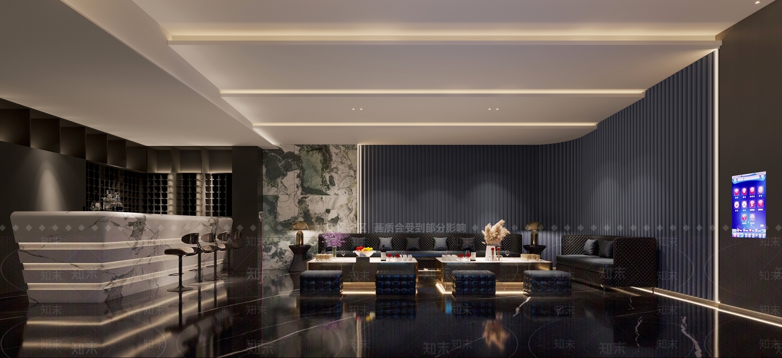 现代家居影音室3D模型下载【ID:1114590367】