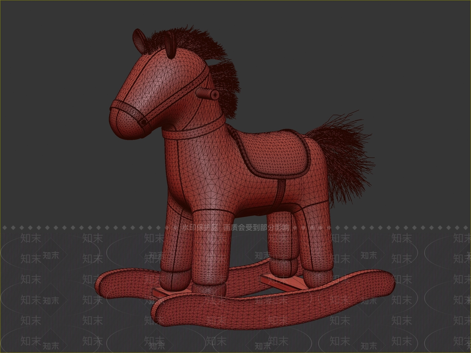 现代儿童木马3D模型下载【ID:1114593167】