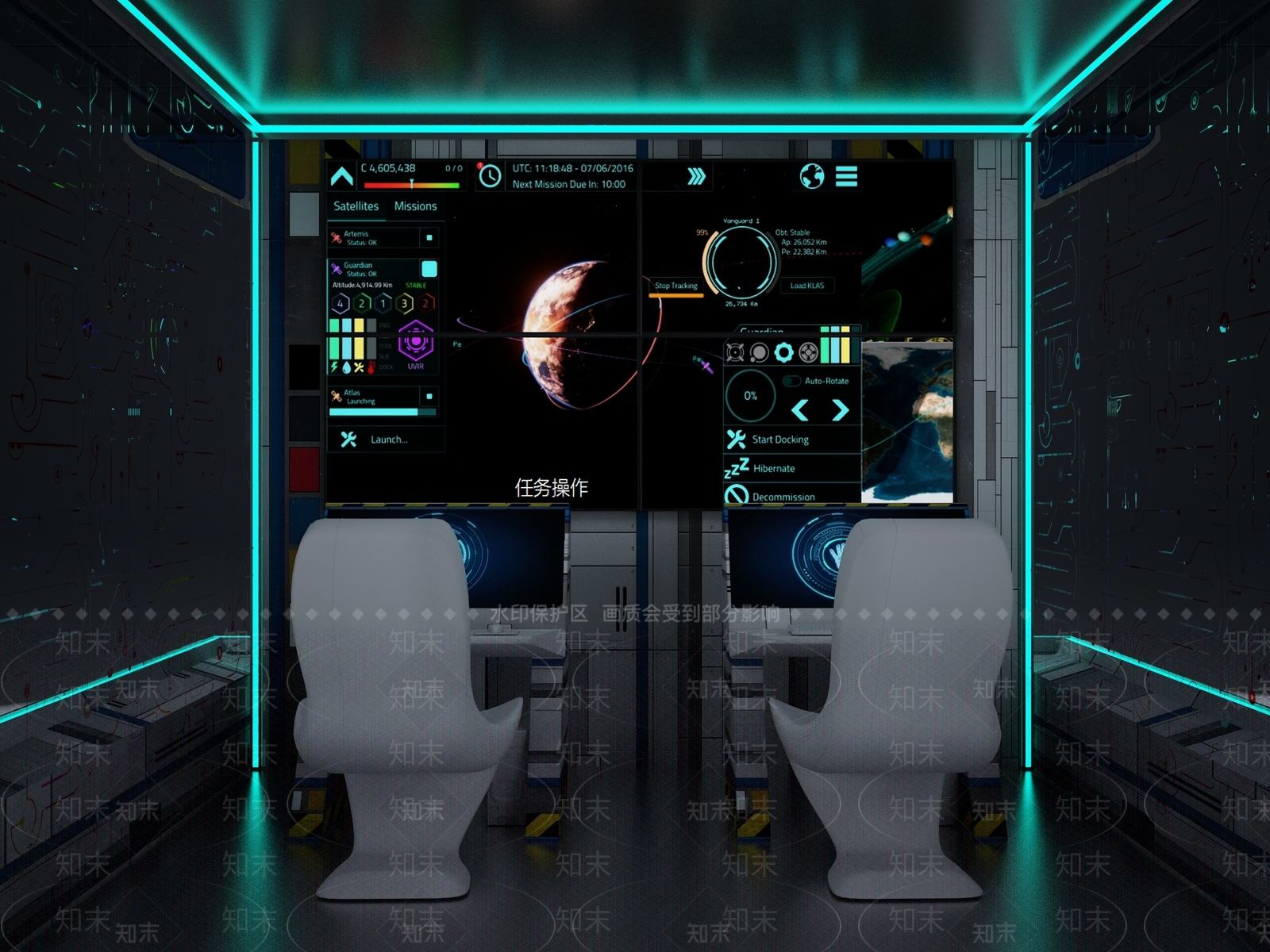 现代卫星测控站3D模型下载【ID:1114596604】