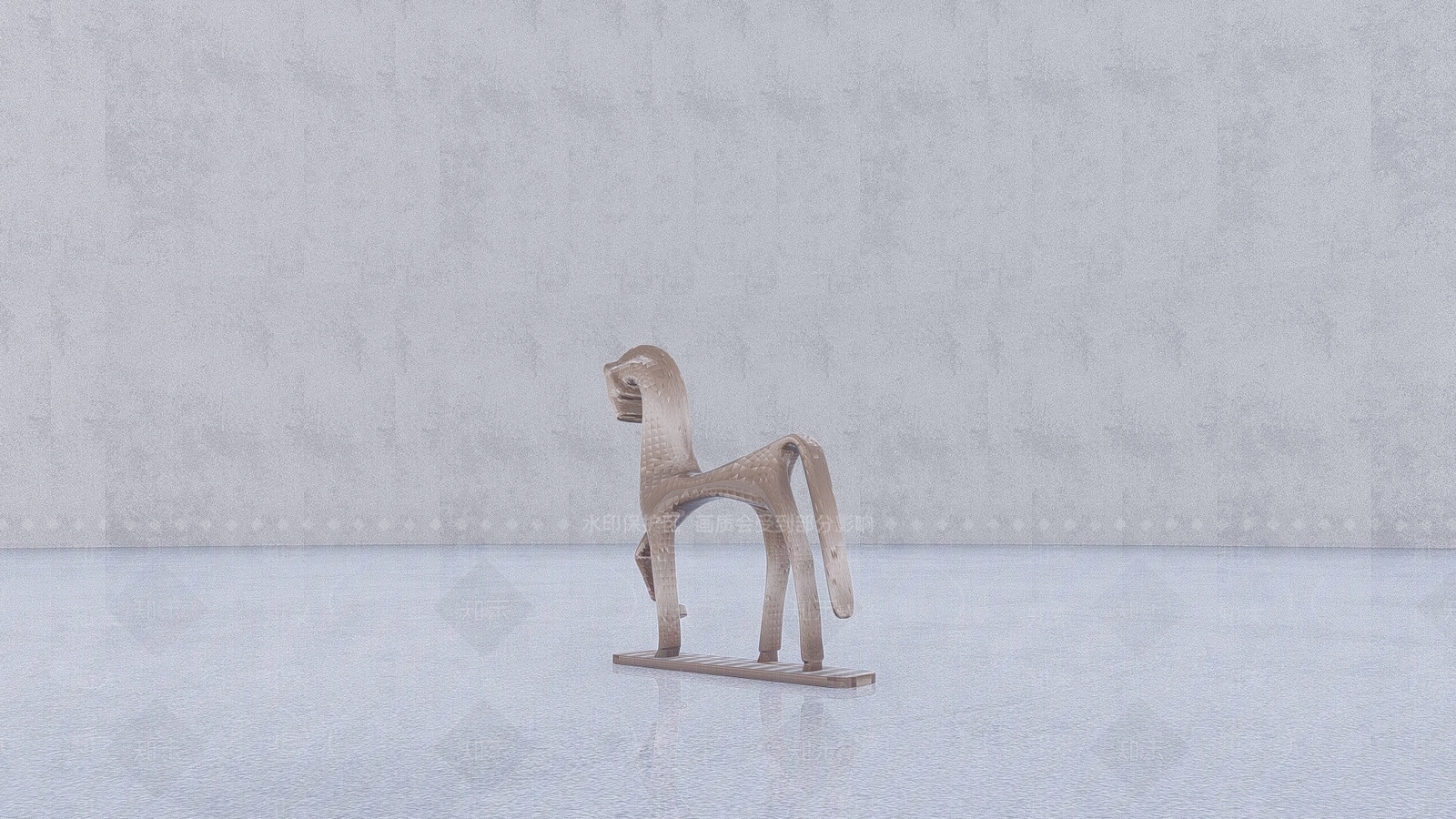 现代马雕塑SU模型下载【ID:1114608027】