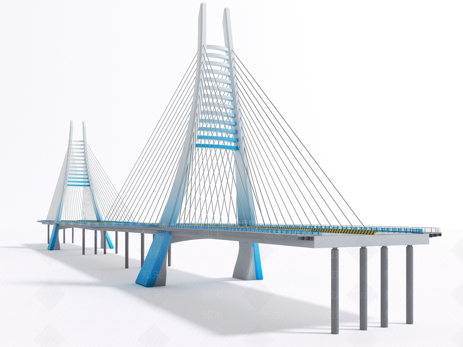 现代大桥3D模型下载【ID:1114610764】