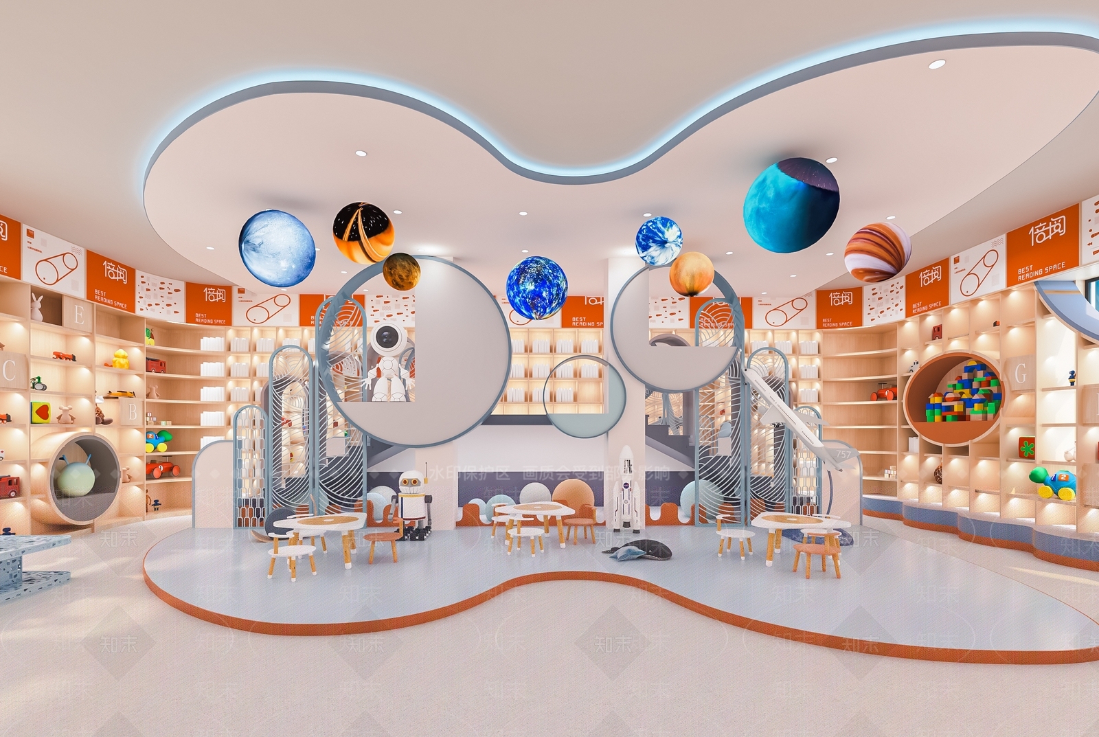 现代儿童培训中心SU模型下载【ID:1114622538】