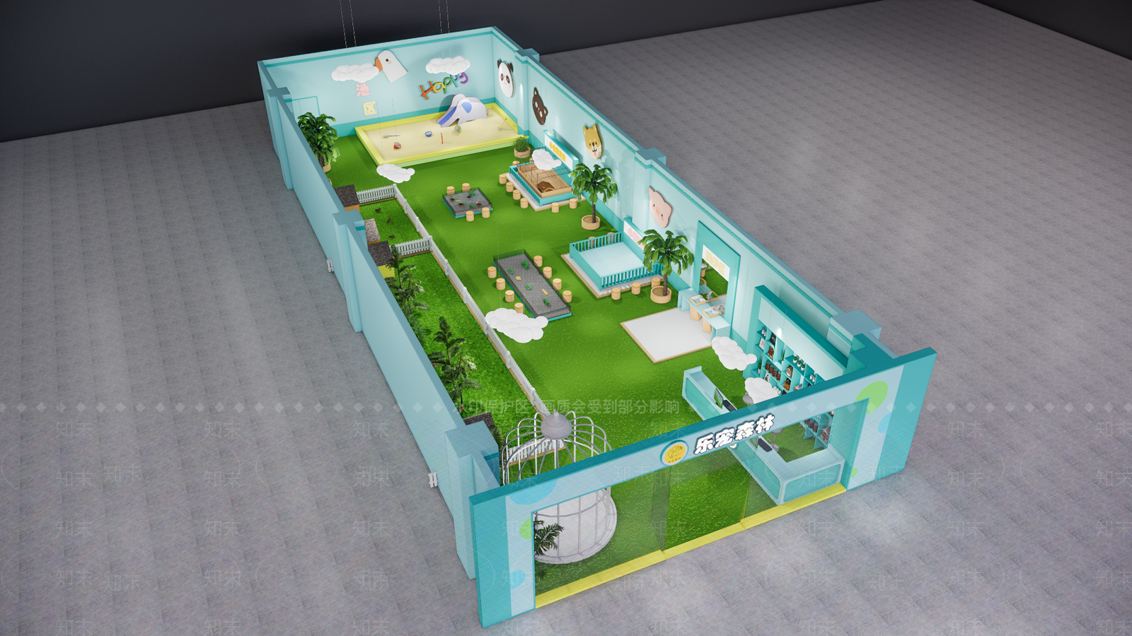 现代宠物店SU模型下载【ID:1114748322】