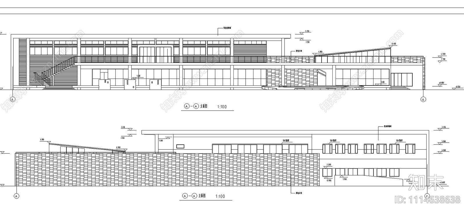 小超市施工图下载【ID:1114638638】