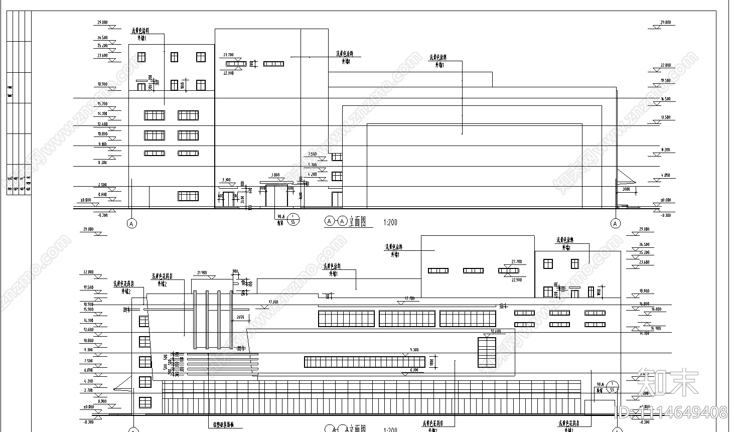 影剧院施工图下载【ID:1114649408】