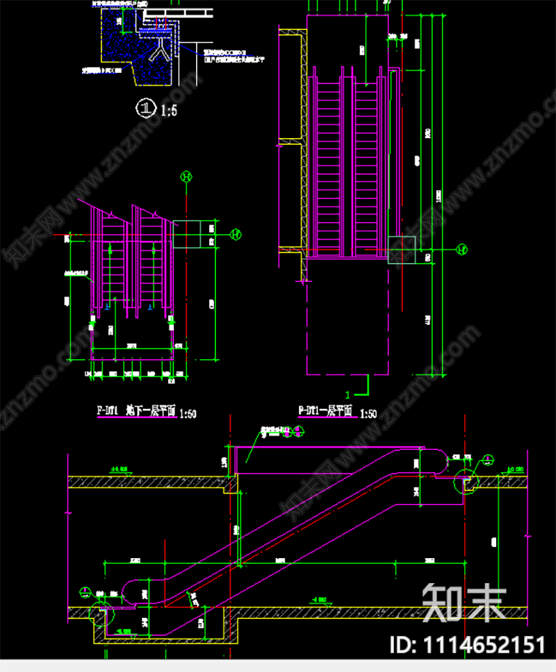 滚梯大样施工图下载【ID:1114652151】