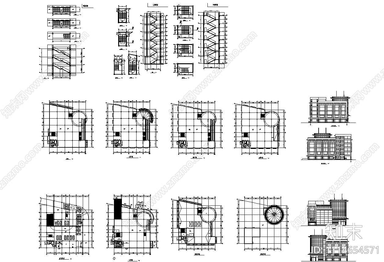 超市施工图施工图下载【ID:1114654571】
