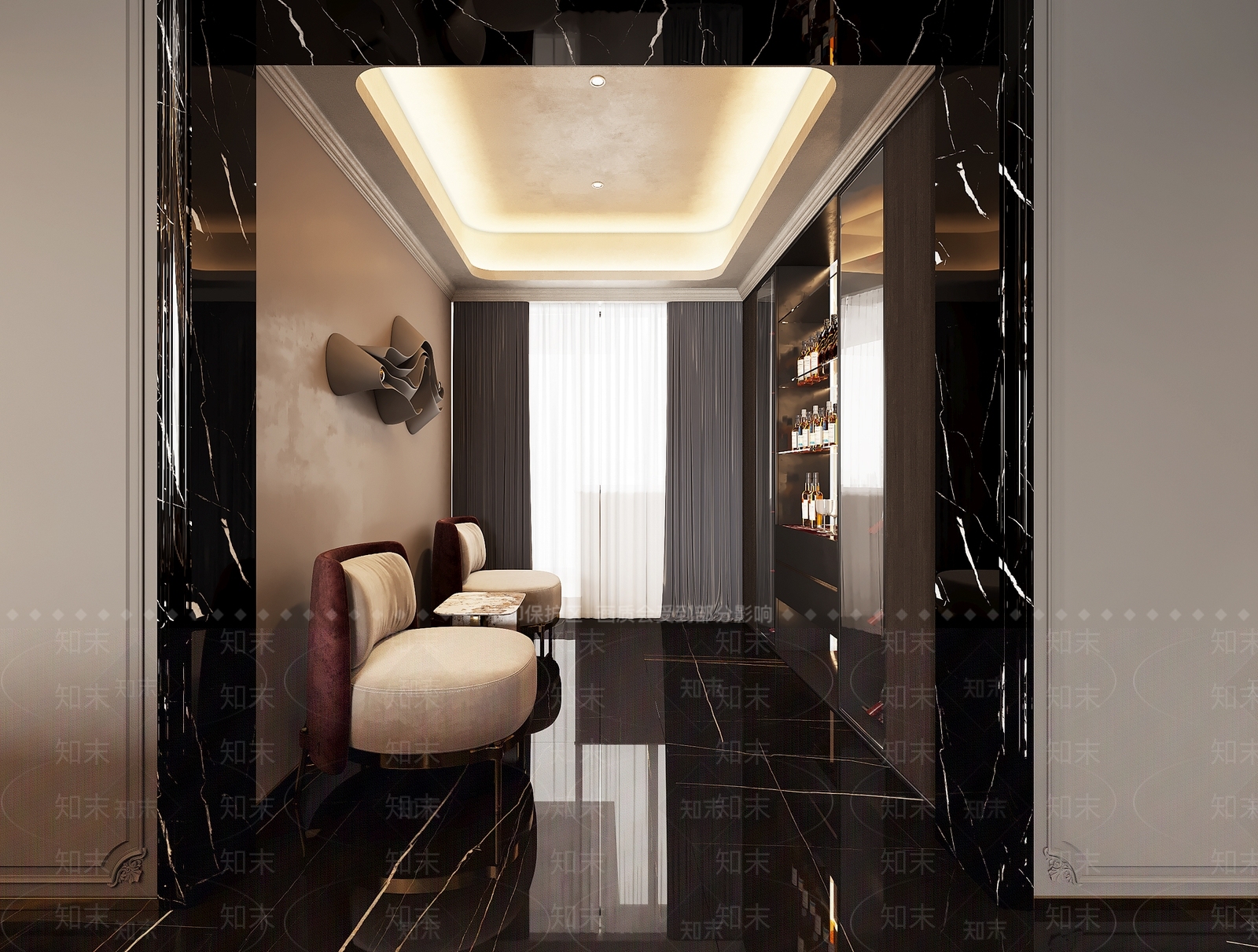 现代酒柜3D模型下载【ID:1114659765】