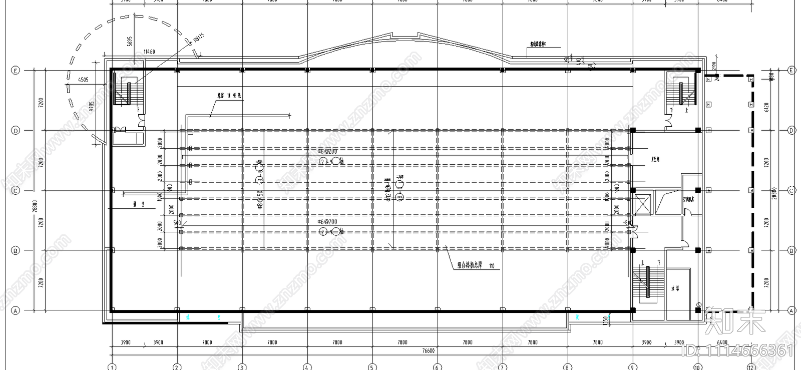 某服饰城建筑结构图施工图下载【ID:1114666361】