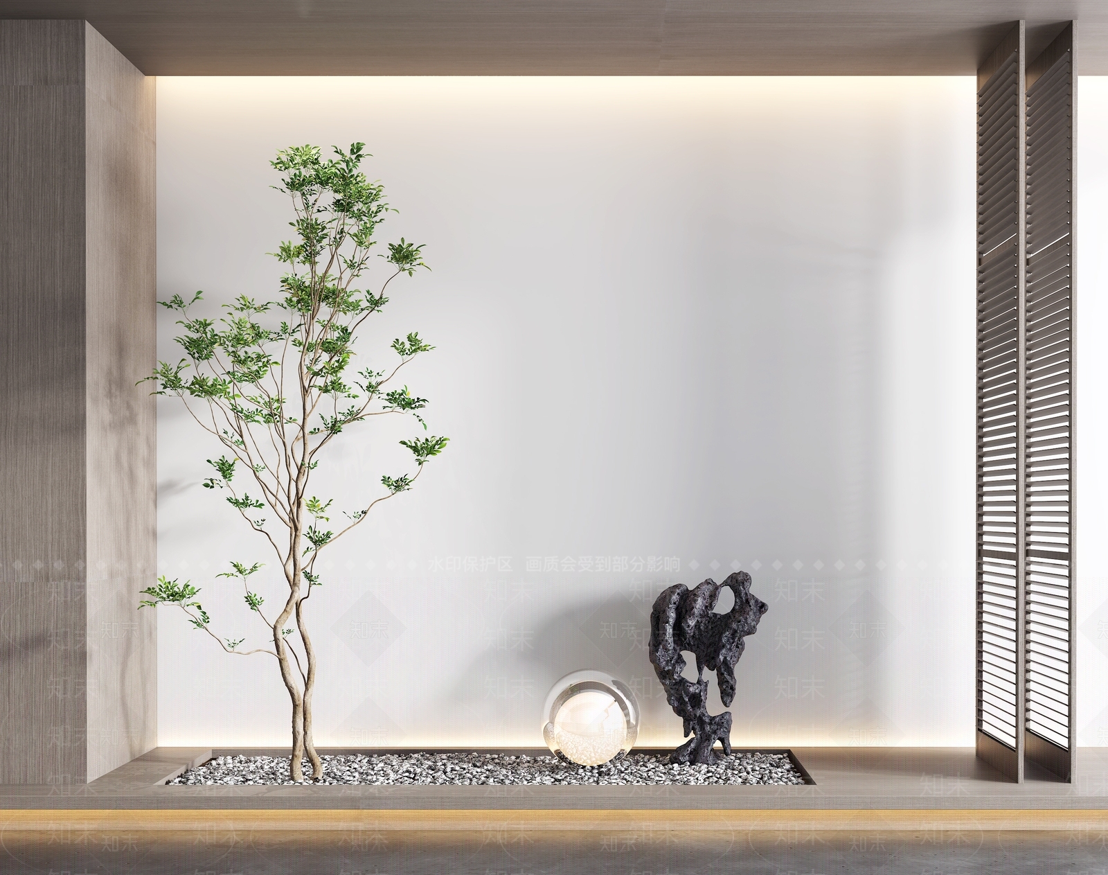 现代植物景观3D模型下载【ID:1114672270】