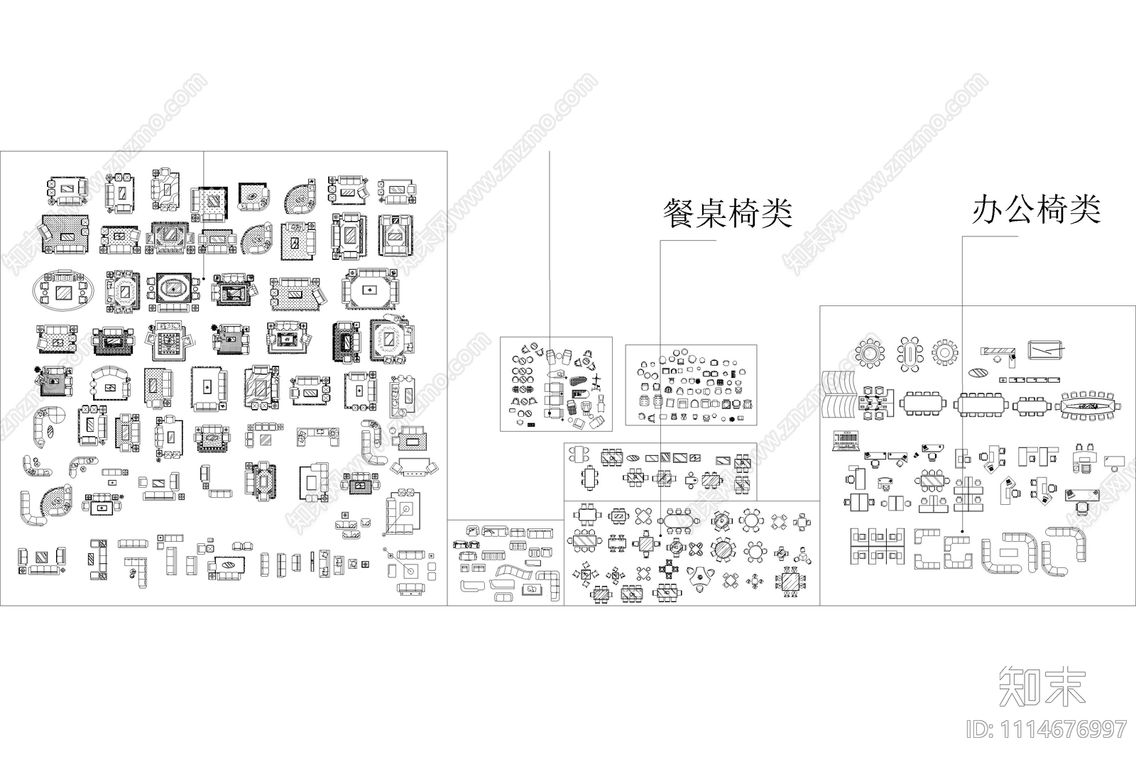 平面室内景观图库施工图下载【ID:1114676997】