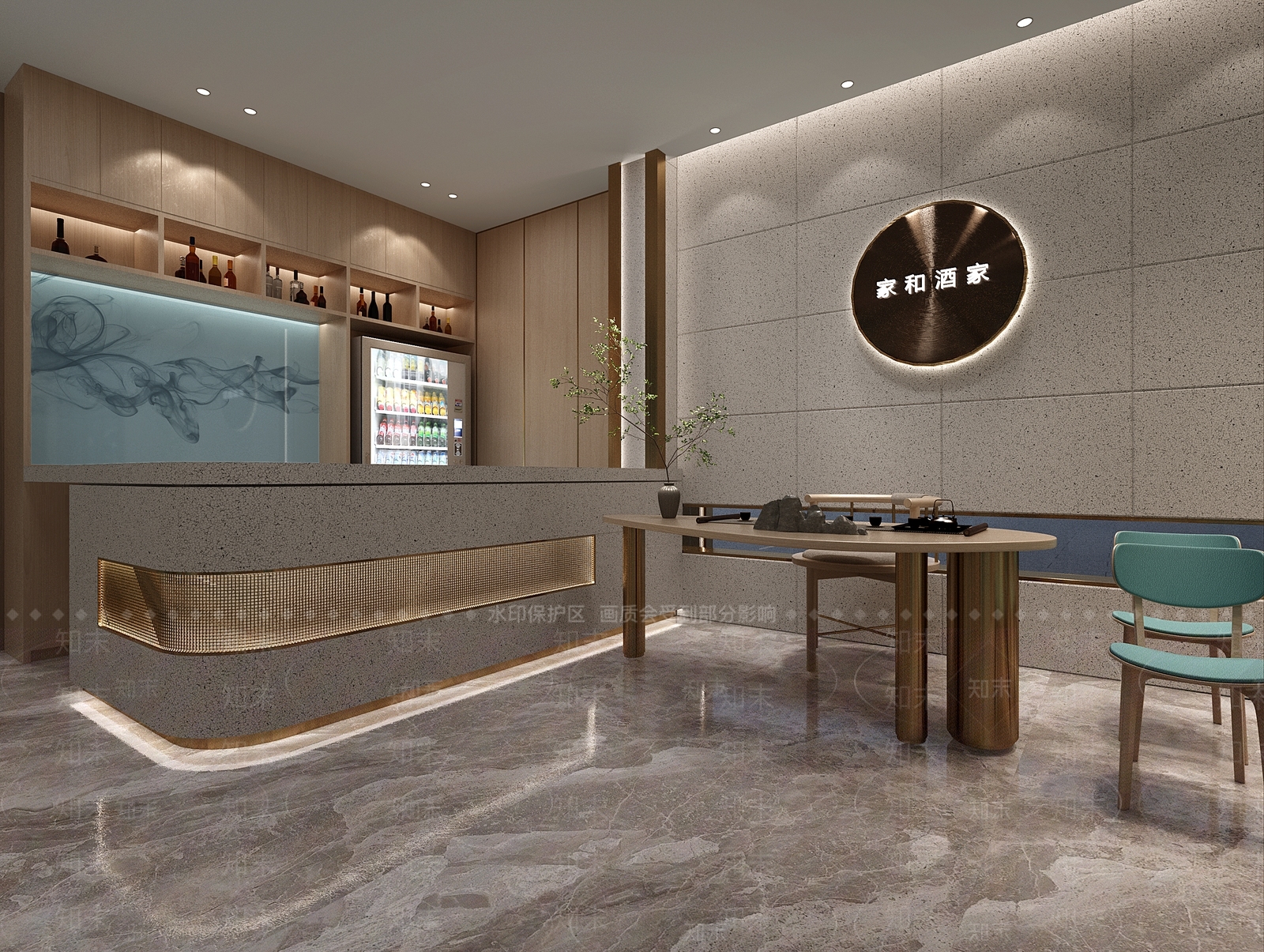 新中式收银台3D模型下载【ID:1114683254】