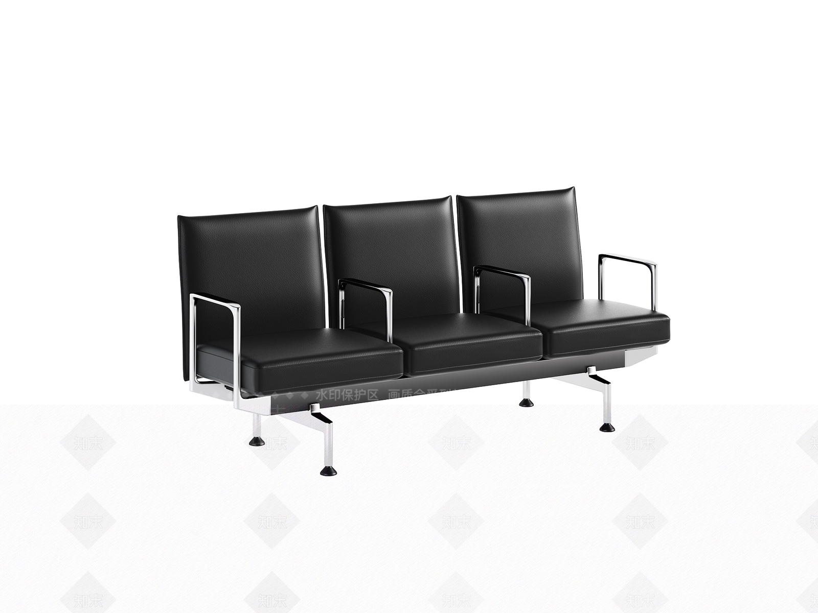 现代等候椅3D模型下载【ID:1114699051】