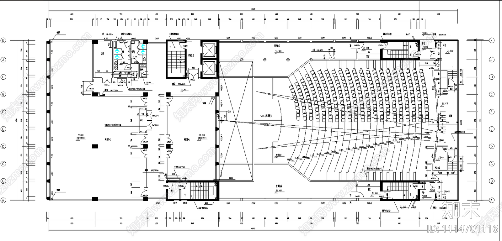 别墅平面图施工图施工图下载【ID:1114701116】